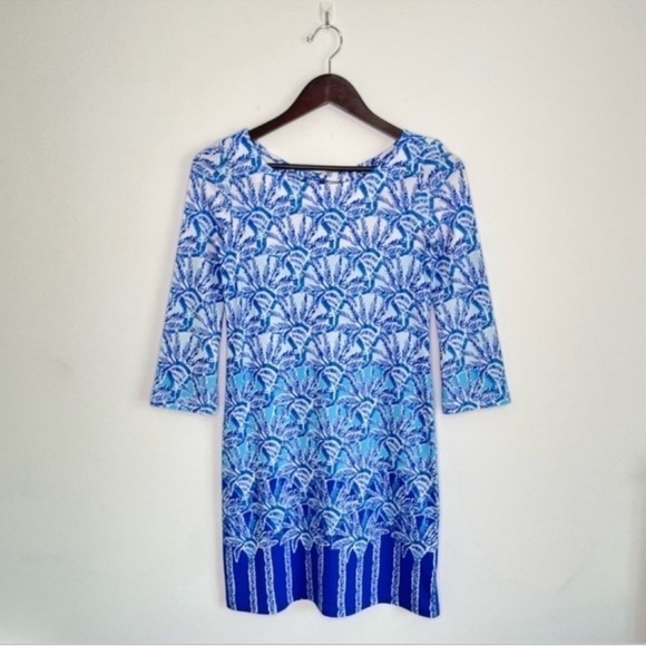 Lilly Pulitzer Bay Dress Whisper Blue One of a Kind Engineered Dress XXS - Picture 3 of 9